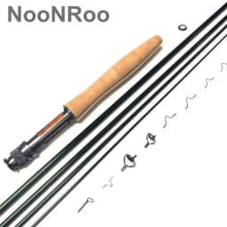 NooNRoo-DIY Fly Fishing Rod Kit, Cambo Kit, Very Good FasAction, Fly Blank, A Grade Cork Grip, Combo, IM8, 9ft, 3 WT, 5 Wt, 6wt