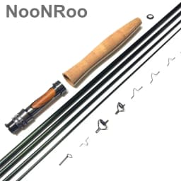 NooNRoo-DIY Fly Fishing Rod Kit, Cambo Kit, Very Good FasAction, Fly Blank, A Grade Cork Grip, Combo, IM8, 9ft, 3 WT, 5 Wt, 6wt