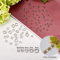 304 Stainless Steel Open Jump Rings Metal Connectors for Diy Jewelry Finding Making Accessories Wholesale Supplies