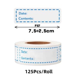 Kitchen Date Roll Paper Label Waterproof Food Storage Stickers Removable Storage Sticker Freezer Labels