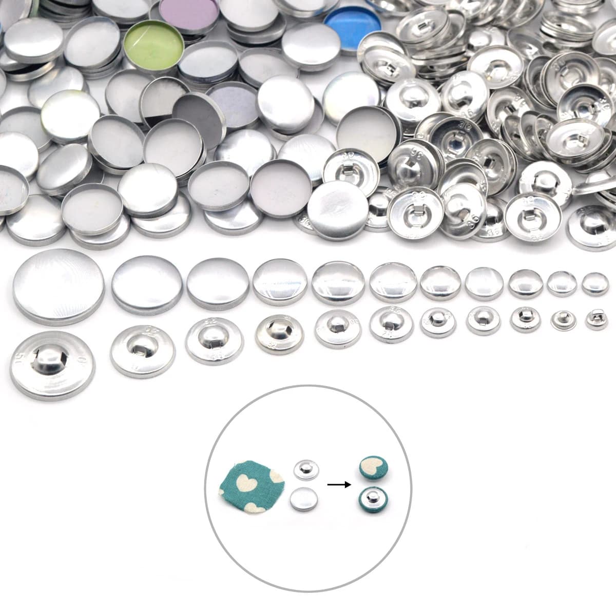 KALASO 16-80 Fabric Leather Covered Button For Hand Press Die Assembly Mould Tool Handmade DIY Sewing Accessories