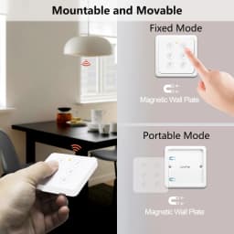 LoraTap ZigBee 3.0 Tuya Smart Life EU Standard 6 Button Gang Scene Magnetic Remote Control Switch Gateway Required ZigBee2MQTT
