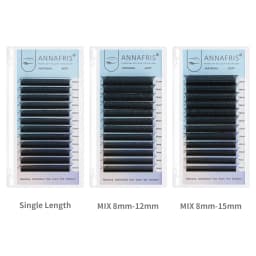 ANNAFRIS  YY Shape Lash Extensions C/D Curl 2D Double Tips 2D Premade Volume Fan Hand-woven Natural Soft False Eyelashes