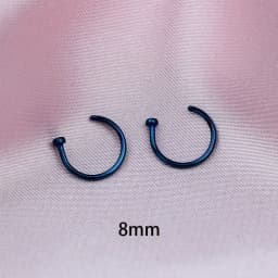 2PCS Stainless Steel Women Clip Earring Lips Rings Nose Ring Septum Falso Clip On Mouth Ring Fake Piercing Body Clip Hoop