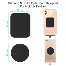 Car Magnet for Phone Holder Desk Metal Phone Magnetic Sticker Mobile Stand Mobile Phone Plate Holder Universal Car Mount Support
