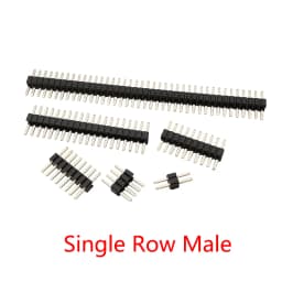 10Pcs 1.27 mm Single Row Male Female Plug Socket Breakaway PCB Board Pin Header Connector 1.27 Strip Pinheader 2P-50 Pin