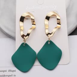 New Trendy Geometric Statement Dangle Earrings Gold Color Metal Top Women Drop Earrings new trend boucle oreille femme pendient