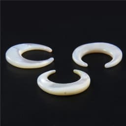8-30mm Natural Mother of Pearl Bead Moon Shape Loose Shell Beads For Jewelry Making Women Necklace Earrings AccessorIes Supplies