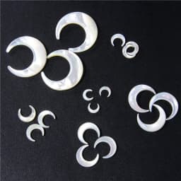 8-30mm Natural Mother of Pearl Bead Moon Shape Loose Shell Beads For Jewelry Making Women Necklace Earrings AccessorIes Supplies