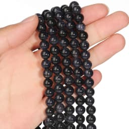 4-10mm Lapis Lazuli Tourmaline Aquamarine Tiger Eye Natural Stone Round Loose Beads For Jewelry Making Diy Bracelet 15inches