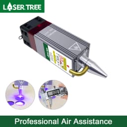LASER TREE 10W High Power Laser Module with Air Assist Metal Nozzle TTL Laser Head for CNC Engraving Cutting Machine DIY Tools