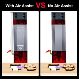 LASER TREE 10W High Power Laser Module with Air Assist Metal Nozzle TTL Laser Head for CNC Engraving Cutting Machine DIY Tools