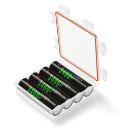 Hard Plastic 18650 Battery Case Storage Boxes Case 4pcs 18650 Battery Holder Rechargeable Battery Waterproof Cases