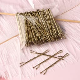 50pcs Hair Waved U-shaped Bobby Pin Barrette Salon Grip Clip Hairpins Black Metal Hair Accessories For Bun Gifts