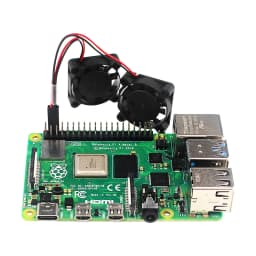 Raspberry Pi Dual Cooling Fan Module 5V GPIO Powered Brushless Fans 25*25*7mm Raspberry Pi 4B 3B+ 3B Case