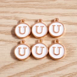 10pcs/lot 12*15mm A-Z Letter Enamel Charms for Jewelry Making Pendants Necklaces Earrings DIY Handmade Bracelets Crafts Supplies