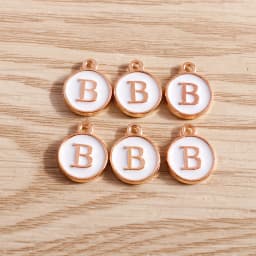10pcs/lot 12*15mm A-Z Letter Enamel Charms for Jewelry Making Pendants Necklaces Earrings DIY Handmade Bracelets Crafts Supplies