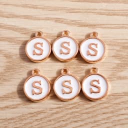 10pcs/lot 12*15mm A-Z Letter Enamel Charms for Jewelry Making Pendants Necklaces Earrings DIY Handmade Bracelets Crafts Supplies