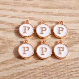 10pcs/lot 12*15mm A-Z Letter Enamel Charms for Jewelry Making Pendants Necklaces Earrings DIY Handmade Bracelets Crafts Supplies