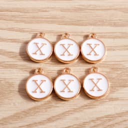 10pcs/lot 12*15mm A-Z Letter Enamel Charms for Jewelry Making Pendants Necklaces Earrings DIY Handmade Bracelets Crafts Supplies