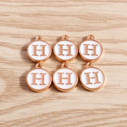 10pcs/lot 12*15mm A-Z Letter Enamel Charms for Jewelry Making Pendants Necklaces Earrings DIY Handmade Bracelets Crafts Supplies