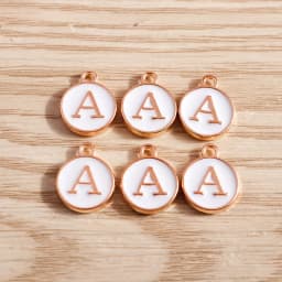 10pcs/lot 12*15mm A-Z Letter Enamel Charms for Jewelry Making Pendants Necklaces Earrings DIY Handmade Bracelets Crafts Supplies