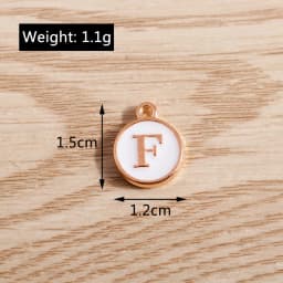 10pcs/lot 12*15mm A-Z Letter Enamel Charms for Jewelry Making Pendants Necklaces Earrings DIY Handmade Bracelets Crafts Supplies