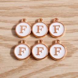 10pcs/lot 12*15mm A-Z Letter Enamel Charms for Jewelry Making Pendants Necklaces Earrings DIY Handmade Bracelets Crafts Supplies
