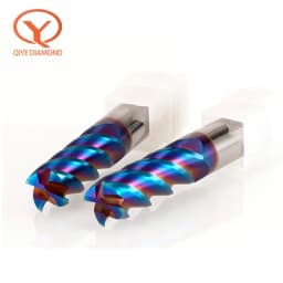 4 Flute HRC65 Carbide End Mill 4mm 5mm 6mm 8mm 10mm Tungsten Steel End Mill Nano Coating Tool CNC Tool