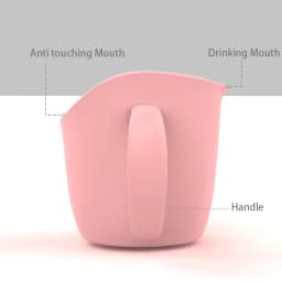 BPA Free Baby Cup Leak-Proof Infant Learning Drinking Cup Anti-Fall Baby Children Drinking Cup Solid Color Portable
