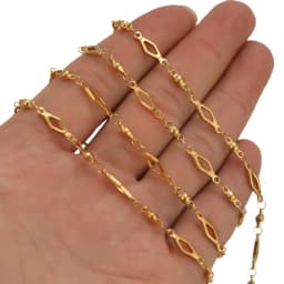 1 Meter Stainless Steel Gold Color Plated Rhombus Beads Connectors Link Chains Jewelry Making Chain for DIY Necklace Body Chains