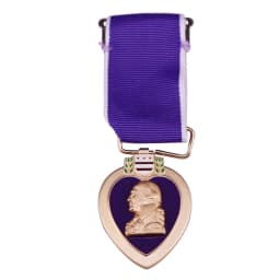 Purple Heart Medal Military Honor Badge