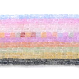 Natural Stone Square Beads Crack Crystals Gem Loose Spacer Cube Beads for Jewelry Making DIY Bracelet Necklace Accessories 6mm
