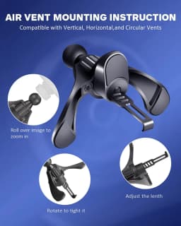 Upgrade Car Air Vent Clip 17mm Ball Head for Car Air Outlet Phone Holder Stand Magnetic Car Mobile Phone GPS Bracket Accessories