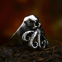BEIER Titanium Steel Gothic Deep Sea Monster octopus Kraken Ring Domineering men's party Fashion Jewelry BR8-759