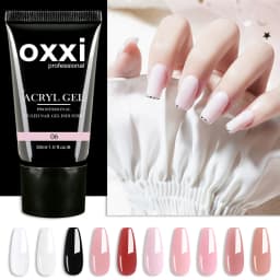 OXXI Acrylic Gel for Nail Extension 30ml Thicker UV Poly Nails Gel Semipermanent Acryl Gel Nail Polish Manicure Builder Varnish
