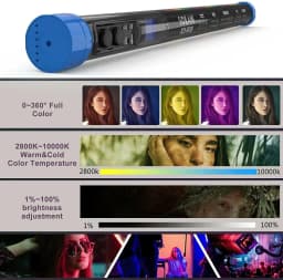 【DO BRASIL】Sokani X25 RGB LED Video Light Handheld Tube Wand Stick CTT Photography Lighting 3000mAh APP for YouTube Tiktok