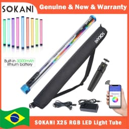 【DO BRASIL】Sokani X25 RGB LED Video Light Handheld Tube Wand Stick CTT Photography Lighting 3000mAh APP for YouTube Tiktok