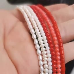 Simple 4MM Natural Pearl Coral Chain Choker Necklace For Women Wedding Love Gift Necklace Fashion Jewelry Wholesale