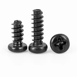 500/ 200/ 100pcs M1 M1.2 M1.4 M1.5 M1.6 M1.7 M2 M2.3 M2.6 PB Pan Head Black Electronic Micro Screws Phillips Self-tapping Screw