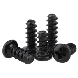 500/ 200/ 100pcs M1 M1.2 M1.4 M1.5 M1.6 M1.7 M2 M2.3 M2.6 PB Pan Head Black Electronic Micro Screws Phillips Self-tapping Screw
