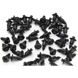 50pcs/lot Car 6mm Black Panel Rivet Fasteners Push Pin Clips Kit Plastic For Suzuki GSXR Interior Accessories Car Cilps
