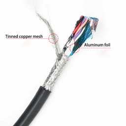 5M RVSP Twisted Pair Shielded Cable2/4/6/8Core 26 24 22 20 18AWG RS485 Signal Control Wire Audio Cable Monitor the Power Cord
