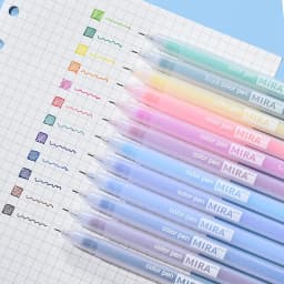12 Color Macaron Kawaii Pen 12 Colored Gel pens Set 0.5 mm Ballpoint Pen for Journal Cute Japanese Stationary School Supplies