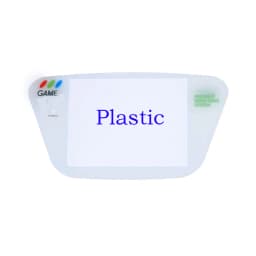 White Black Plastic&Glass Material Protective Screen Cover Lens Replacement for Sega Game Gear GG Lens Protector