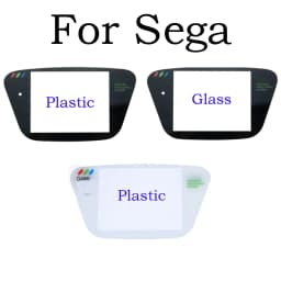 White Black Plastic&Glass Material Protective Screen Cover Lens Replacement for Sega Game Gear GG Lens Protector