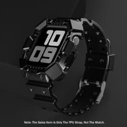 Tpu case+strap for Apple Watch Band 45mm 41mm 44mm 40mm 42mm 38mm TPU Transparent Watchband for Iwatch Series 3 4 5 6 SE 7 Cover
