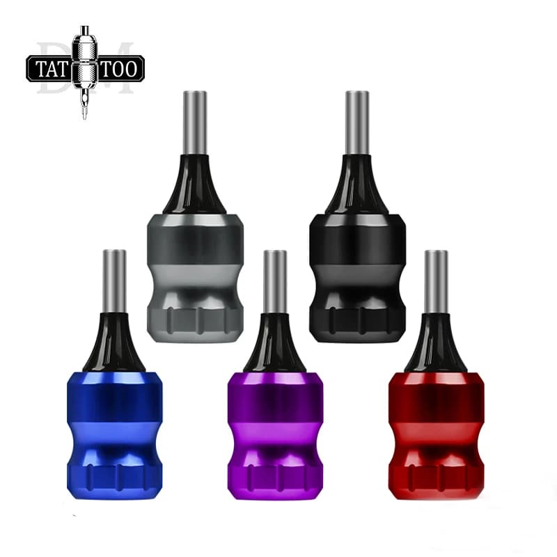 Aluminum Alloy Cartridge Tattoo Grips 32MM Adjustable Tattoo Tube for Cartridge Needle with Needles Bars