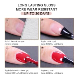 No Wipe Top Coat Base Coat Primer UV Gel Nail Art Tips Manicure Gel Nail Polish Color Gel Polish Esmalte Semi Permanente