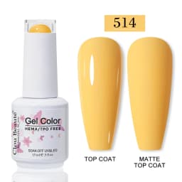 No Wipe Top Coat Base Coat Primer UV Gel Nail Art Tips Manicure Gel Nail Polish Color Gel Polish Esmalte Semi Permanente